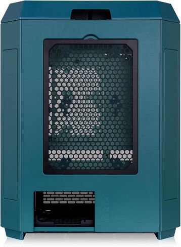 Thermaltake Tower 600 Mid Tower; 2x140mm CT Fans Included; 420mm Radiator Support; 400mm GPU Clearance; Hidden Connector Support; Rotatable PCIe Slots; Transformative Teal; CA-1Z1-00MTWN-00 in Saudi Arabia