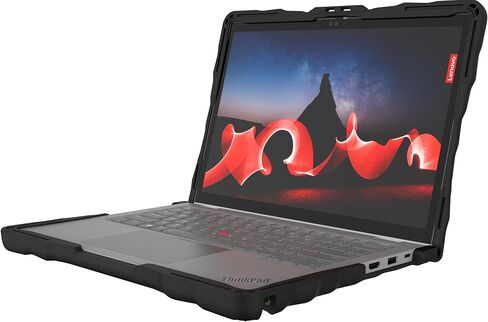 Gumdrop DropTech Custom Case Lenovo ThinkPad L13 Yoga G5/G4 (2-in-1) - Drop Tested Protection, Rubberized Thread on Sides, Seamless Asset Tagging, Snap in Installation for School or Work - Black in Saudi Arabia