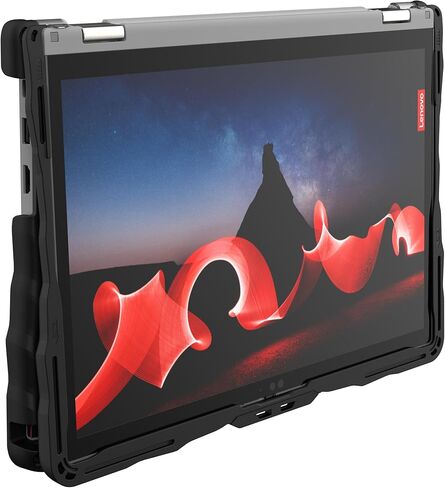 Gumdrop DropTech Custom Case Lenovo ThinkPad L13 Yoga G5/G4 (2-in-1) - Drop Tested Protection, Rubberized Thread on Sides, Seamless Asset Tagging, Snap in Installation for School or Work - Black in Saudi Arabia