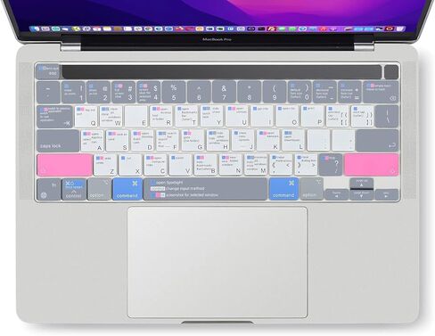 CaseBuy MacBook Pro 13 inch Keyboard Cover Shortcuts for MacBook Pro 13 inch M2 2023, 2022, 2021 2020 M1 A2338 A2289 A2251 & MacBook Pro 16 2020 2019 A2141 MAC OS Shortcut Hot Keys Keyboard Protector in Saudi Arabia
