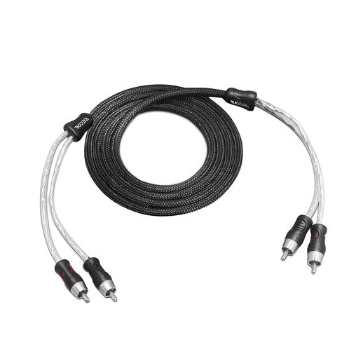 RECOIL PCI26 Premium 100% Oxygen Free Copper 6ft 2-Channel RCA Audio Interconnects Cable, Double Shielded with Noise Reduction in Saudi Arabia