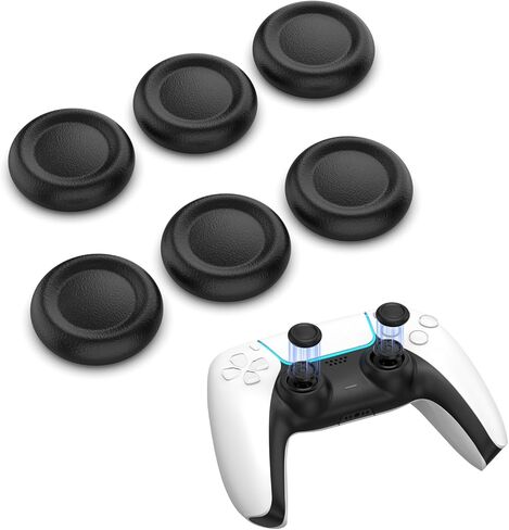 مقابض إبهام بديلة لغطاء عصا التحكم لجهاز تحكم PS5/PS4، أغطية عصا التحكم IINE PS5/PS4، ملحقات إصلاح الأجزاء البديلة للغطاء التناظري ثلاثي الأبعاد، 6 قطع in Kuwait