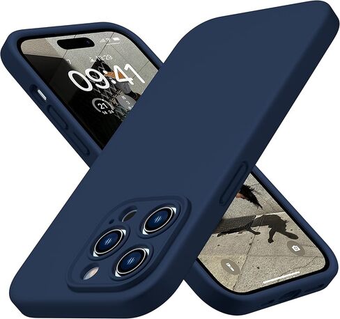 CellEver Heavy-Duty Silicone Case for iPhone 14 [Camera Protection] [Anti-Oil Coating] Military Drop Protection, Soft Scratch-Free Interior, Navy Blue in Saudi Arabia