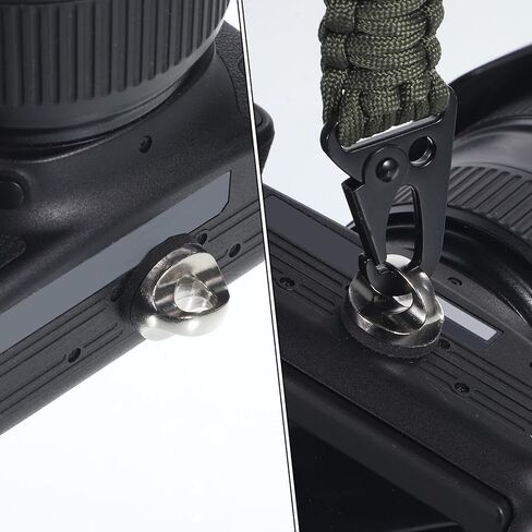 Xthrotsenk 2Pcs 1/4" D Ring Screw, Camera Fixing Screw 1/4-20 Camera Strap Screws 1/4" Cameras Neck Strap Screws Holder with Rubber Washer for Quick Release or Installation of Wristband Sling in Saudi Arabia