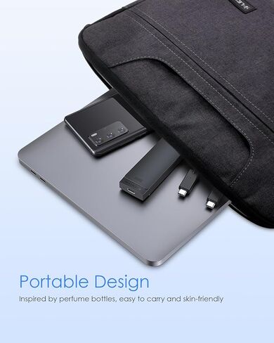 M.2 NVMe SSD Enclosure, USB-C External Hard Drive Case, High-Speed Data Transfer, Tool-Free Installation, Compact Aluminum Design, Black, Includes USB-C Cable in Saudi Arabia
