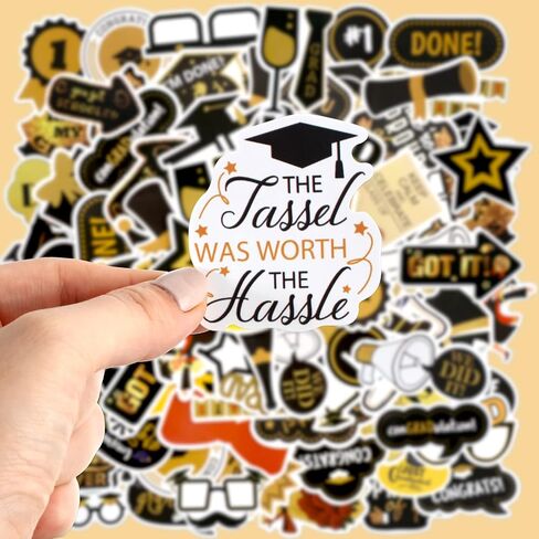 Leinuosen 52 Pcs 2026 Graduation Sticker for Scrapbooking 2026 Graduation Scrapbooking Supplies Sticker Decal Graduation Label Sticker for College Graduation Party Favor Decoration in Saudi Arabia