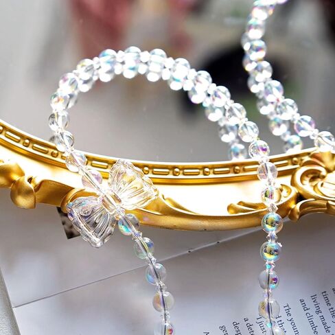 حبل هاتف عالمي لامع حول الجسم - حزام هاتف Bling 3 في 1 وحامل شارة الهوية - يناسب iPhone وSamsung وGoogle Pixel وجميع الهواتف الذكية (نابض بالحياة) in Kuwait