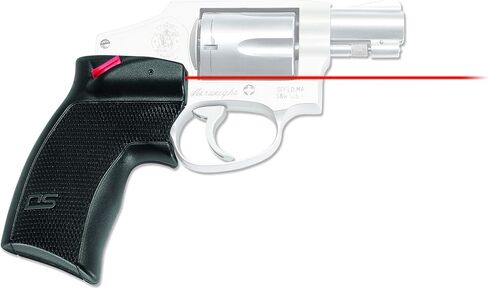 Crimson Trace DS-124 Defender Series Accu-Grips Red Laser Sight with N-Gage Activation for Smith & Wesson J-Frame and Taurus Small Frame Revolvers, Defensive Shooting and CCW in Saudi Arabia