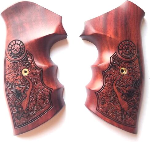 BMPL Hardwood Luxury Laser Grips Compatible with Taurus Medium/Large Frame.357 M44, 65, 66, 80, 82, 83, 96, 431, 441, 607, 608, 669 Revolver Handmade in Saudi Arabia