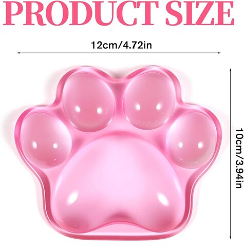 Pink Mouse Wrist Rest Cat Paw Wrist Rest Pink Office Desk Accessories Cats Clear Wrists Mouse Support for Mouses Cat Paw Cushion Ergonomic for Gaming Working Office Home in Saudi Arabia