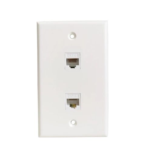 2-Port CAT6 RJ45 US لوحة حائط أنثى LAN in Kuwait