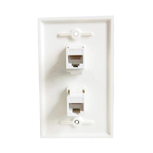 2-Port CAT6 RJ45 US لوحة حائط أنثى LAN in Kuwait