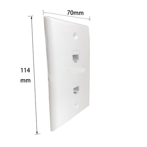 2-Port CAT6 RJ45 US لوحة حائط أنثى LAN in Kuwait