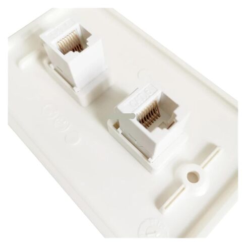 2-Port CAT6 RJ45 US لوحة حائط أنثى LAN in Kuwait