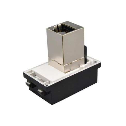 أسود محمية CAT6 RJ45 LAN موصل أنثى إلى أنثى وحدة الشبكة 23x36mm المقبس in Kuwait