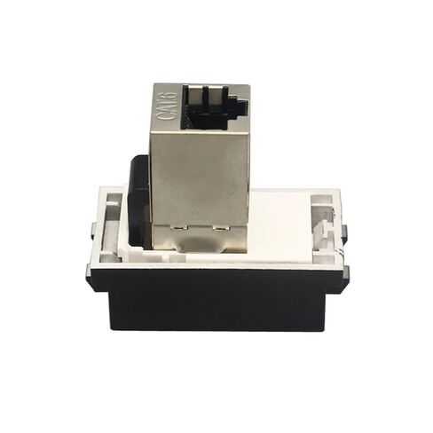 أسود محمية CAT6 RJ45 LAN موصل أنثى إلى أنثى وحدة الشبكة 23x36mm المقبس in Kuwait