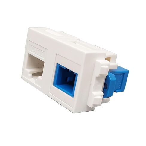 SC UPC موصل الألياف البصرية أنثى SC/SC مع وحدة مقبس CAT6 RJ45 LAN 23x36 مللي متر in Kuwait