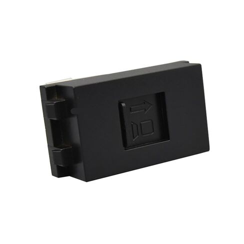 مقبس معياري CAT6 RJ45 أسود مع غطاء منزلق، موصل LAN إيثرنت 23 × 36 مم in Kuwait