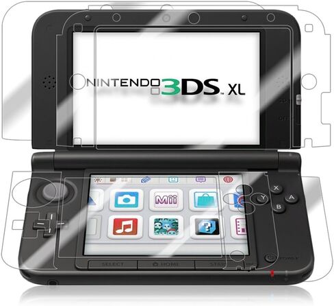 Skinomi Full Body Skin TechSkin Protector for Nintendo 3DS XL (2012, 1st Generation) (Screen Protector + Back Cover) HD Film in Saudi Arabia