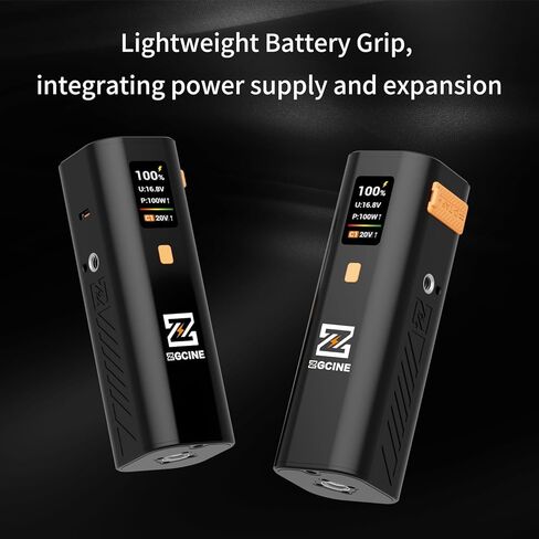قبضة بطارية صغيرة EACHSHOT ZGCINE ZG-H50، 50 وات في الساعة 14.8 فولت مع شاشة OLED لمنافذ USB-C D-Tap، لإضاءة الفيديو والهواتف المحمولة Gopro ومدونات الفيديو بالفاصل الزمني وتصوير الأفلام المباشرة in Saudi Arabia