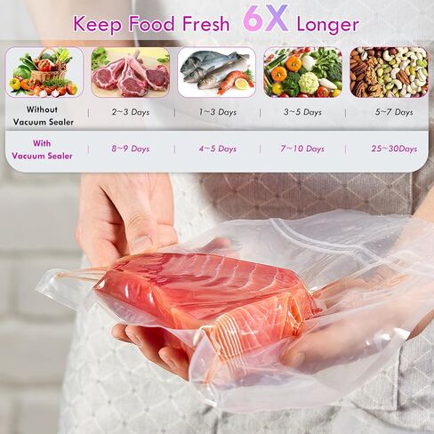 Handheld Vacuum Sealer for Food with 20 Reusable Bags,Portable Rechargeable Powerful Compact Vacuum Sealer Machine for Kitchen & Camping in Saudi Arabia