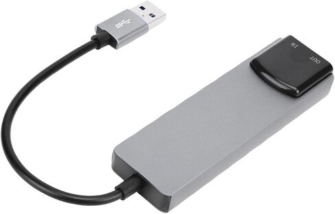 بطاقة صوت محيطية USB 7.1، بطاقة صوت خارجية مع صوت SPDIF رقمي عالي الدقة لأجهزة الكمبيوتر المحمول، غلاف من سبائك الألومنيوم in Kuwait