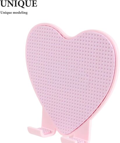 Lurrose Heart Shaped Phone Stand: Adjustable Rotating Desk Holder - Retractable Cell Phone Stand - Rotation Cellphone Holder for All MobilePhones Tablet in Saudi Arabia