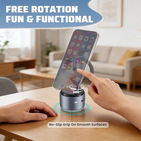 Phone Holder for Magsafe with Wireless Bluetooth Speaker, Cell Phone Stand HD Surround Sound Perfect for Home and Outdoors with Bluetooths Speakers for Desk Compatible with iPhone/Samsung in Saudi Arabia