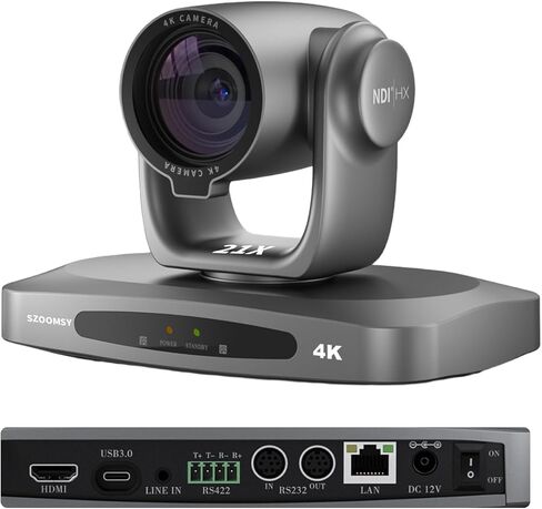 كاميرا 4K NDI PTZ Camer 20X زووم بصري AI تتبع الكاميرا مع HDMI/USB/LAN/PoE كاميرا غرفة الاجتماعات للبث المباشر ومؤتمرات الفيديو وخدمات الكنيسة in Kuwait