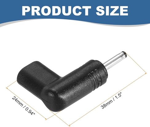 USB C to DC Adapter, 3.0x1.1mm USB C to DC Power Cable Type C Barrel Plug Adapter for Phone Laptop, Black in Saudi Arabia