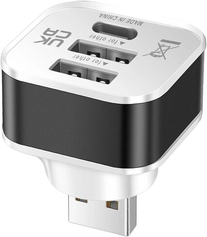 Portable Car USB Charging Extender 3 Port Extended Splitter Multipurpose Connector Replacement For Phones Tablets Splitter Charging in Saudi Arabia