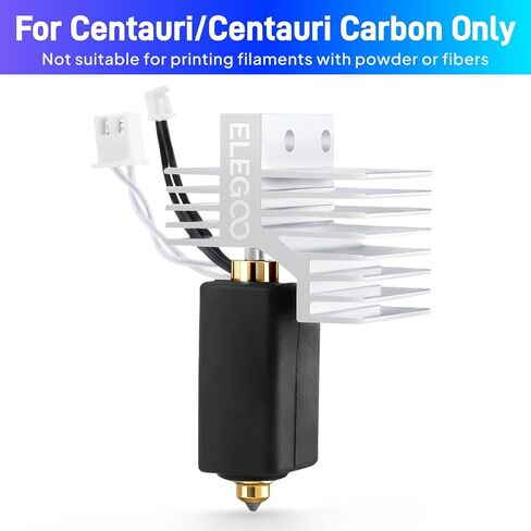 ELEGOO 0.4mm Extruder Hotend Kit for Centauri Carbon, Assembly Brass Hardened Steel Nozzle Hotend ELEGOO Official 3D Printer Accessories in Saudi Arabia