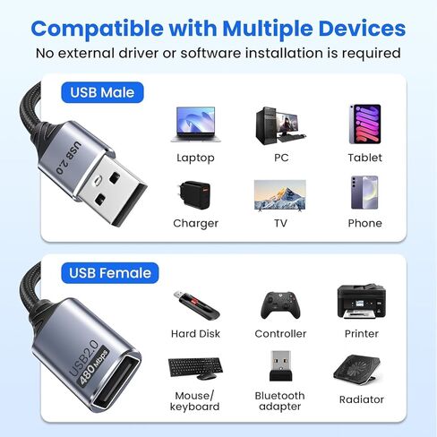 USB Splitter 3 in 1 with USB C to A Adapter, USB Male to Multi Type C Female Port Power Charging and Data Transfer Cable for Laptop Mac Flash Drive Keyboard Mouse in Saudi Arabia