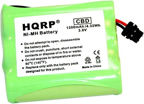 بطارية هاتف لاسلكية HQRP متوافقة مع راديو شاك CS00025، 11711991، 23-193، 23-270، 23-895، 23-897 استبدال/ممتدة/سعة عالية in Kuwait