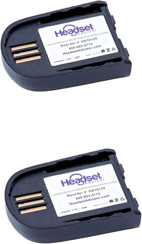 Headset Advisor Battery for Poly W740, W745, W440, WH500, CS540XD, CS545XD, 84598-01, 82742-01, 204755-01 - 2 Pack in Saudi Arabia