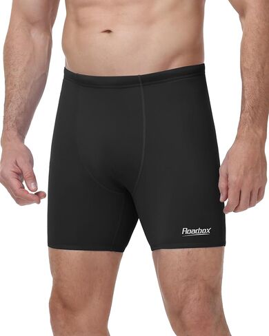 Roadbox Men's Athletic Swim Jammer, Quick Dry Performance Compression UPF 50+ Competitive Swimsuit Shorts for Training Racing in Saudi Arabia
