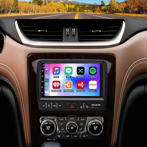 ستيريو سيارة 2+32G 7In لسيارة Chevy Traverse 2013-2017 2016 2015 2014 مع ملاحة GPS مع Carplay مع شاشة لمس تلقائية تعمل بنظام Android وكاميرا احتياطية لمستقبل راديو السيارة in Saudi Arabia
