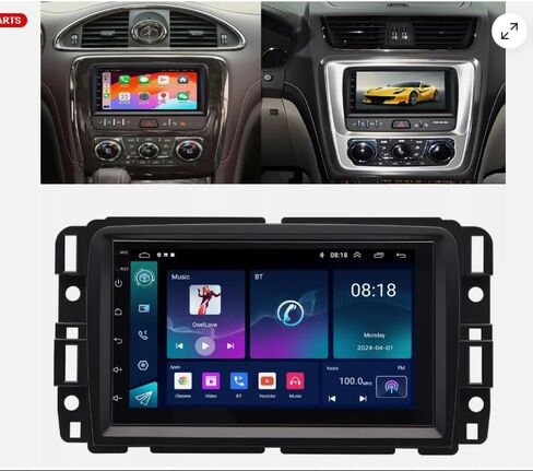 ستيريو سيارة 2+32G 7In لسيارة Chevy Traverse 2013-2017 2016 2015 2014 مع ملاحة GPS مع Carplay مع شاشة لمس تلقائية تعمل بنظام Android وكاميرا احتياطية لمستقبل راديو السيارة in Saudi Arabia
