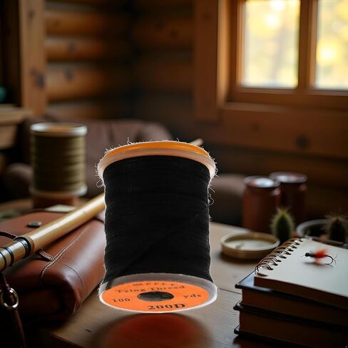 1 Roll Black Strong Fly Tying Thread,Fly Tying Thread Fishing Accessories 100Yard 200D Bass Fishing Hook Line Fly Tying Materials in Saudi Arabia