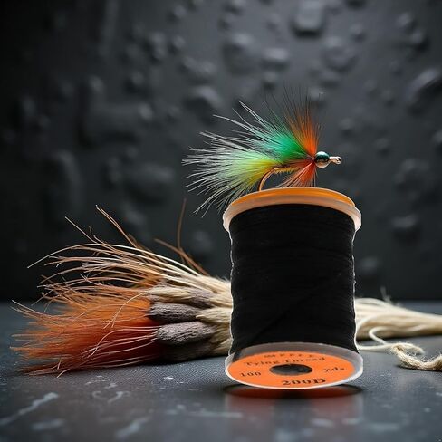 1 Roll Black Strong Fly Tying Thread,Fly Tying Thread Fishing Accessories 100Yard 200D Bass Fishing Hook Line Fly Tying Materials in Saudi Arabia