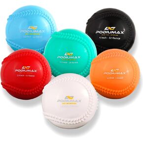 PodiuMax Plyometric Weighted Balls for Baseball & Softball Hitting Training, Set of 6