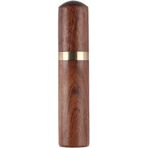 Zittop Portable Wood Toothpick Holder Mini Toothpick box Pocket Toothpick Holder (Dark Brown)