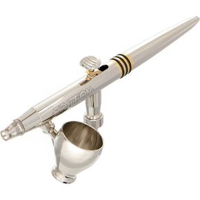 Harder & Steenbeck Airbrush Kit - Evolution X Two In One I German-Engineered Dual Action Airbrush Painting Set with Suction Feed I 0.4mm +0.6mm Self-Centering Nozzle I 123013