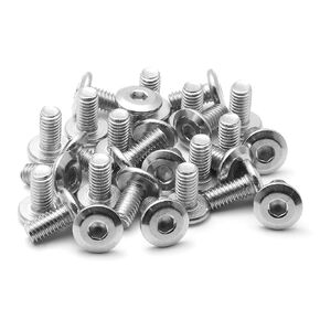 M6x20mm Stainless Steel Flat Head Hex Socket Cap Bolts Screws Countersunk Connector Fastener(30 Pcs)