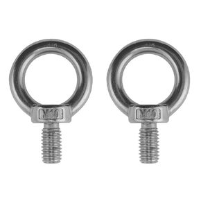 US STAINLESS 2 Pieces Stainless Steel 316 Lifting Eye Bolt 10mm M10 Marine Grade Pitch of 1.5