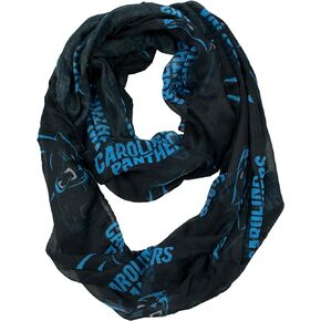 Littlearth womens NFL Carolina Panthers Sheer Infinity Scarf, Team Color, One Size