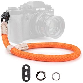 حزام معصم للكاميرا، حزام يد للكاميرا متوافق مع A6400 A6000 A7 IV، لـ Fujifilm X100V لنيكون Zf Z30 لكاميرا Canon EOS R6 R7 R8 R10 لكاميرات dslr - أسود in Kuwait