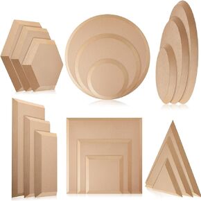 18 Pcs Ceramic Mold for Clay Wooden Pottery Molds Pottery Mold for Clay Slump Molds Clay Molds for Pottery Ceramic Plate Pottery Tools for Handbuilding Dish Plate Mold, 6 Shapes, 18 Sizes