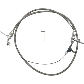 Transmission Kickdown Cable Kit,Stainless Braided Kick Down Cable Replacement for Chrysler 904 Tranny Mopar