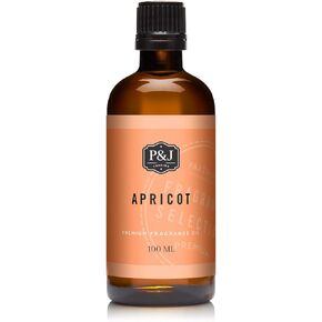 P&J Trading - زيت المشمش المعطر 100 مل - زيت عطري لصناعة الشموع وصناعة الصابون وزيت الناشر